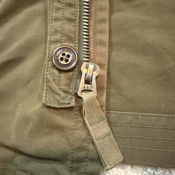 Vintage Abercrombie & Fitch Sentinel Military Field Jacket Olive Green - Picture 7 of 12